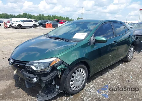 2014 Toyota Corolla Le z USA, uszkodzony, nr VIN 2T1BURHE9EC142426